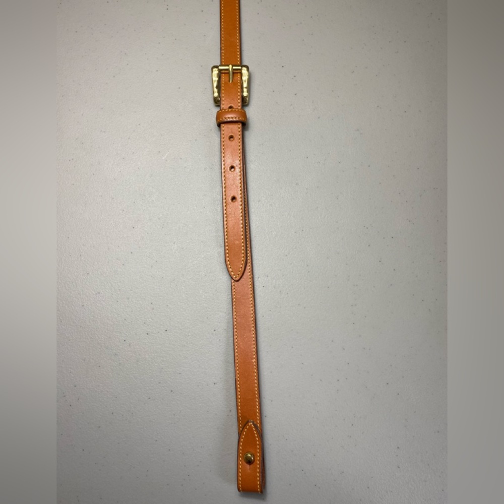 Dooney And Bourke Replacement Adjustable Crossbody Strap Brown Gold Solid Brass